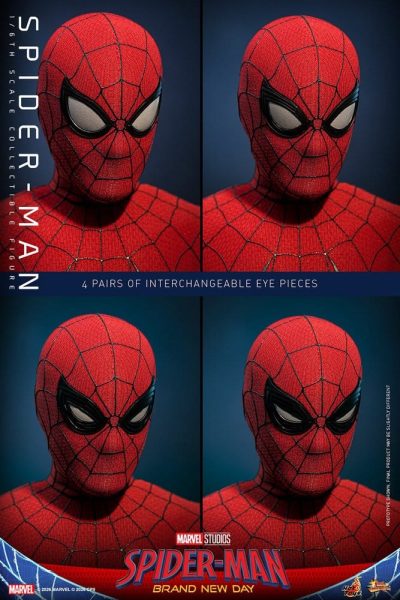 figura spiderman brand new day hot toys ojos intercambiables