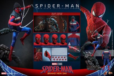 igura spiderman brand new day deluxe hot toys accesorios