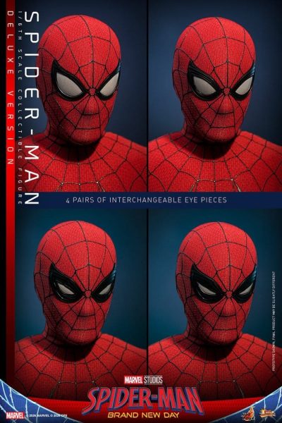 igura spiderman brand new day deluxe hot toys ojos intercambiables