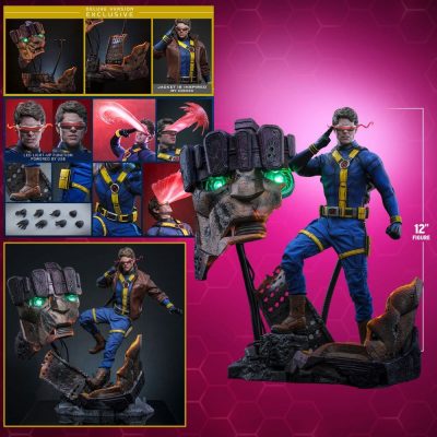 figura ciclope deluxe todos los accesorios avengers doomsday hot toys