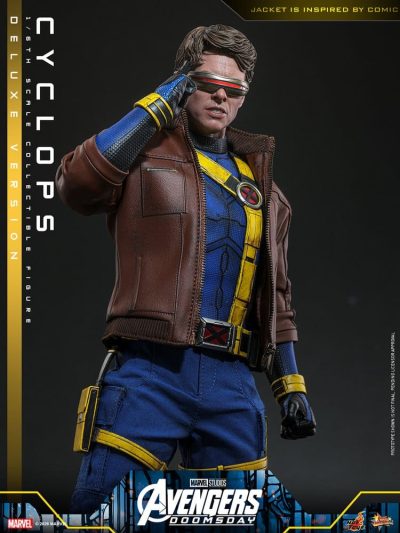 figura ciclope deluxe con chaqueta avengers doomsday hot toys