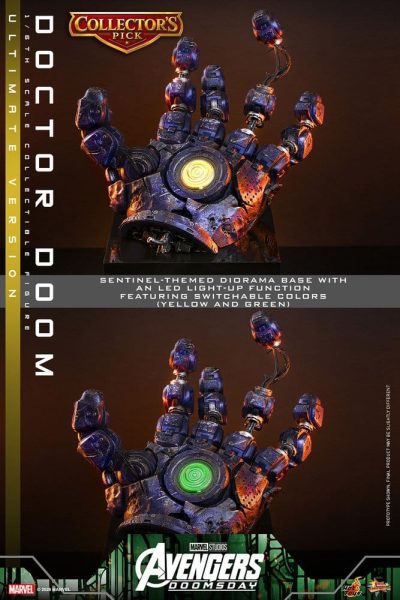 figura doctor doom ultimate hot toys avengers doomsday detalle diorama