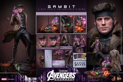 figura gambit avengers doomsday deluxe accesorios