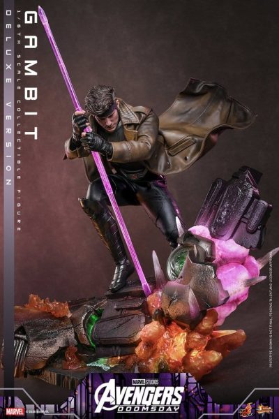 figura gambit avengers doomsday deluxe con diorama
