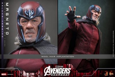 figura magneto avengers doomsday hot toys detalle pelo de lana