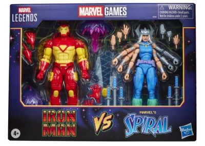 IRON MAN VS SPIRAL FIGURAS 15 CM GAMEVERSE MARVEL LEGENDS SERIES