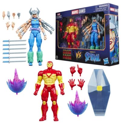 IRON MAN VS SPIRAL FIGURAS 15 CM GAMEVERSE MARVEL LEGENDS SERIES