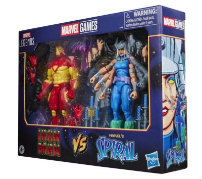 IRON MAN VS SPIRAL FIGURAS 15 CM GAMEVERSE MARVEL LEGENDS SERIES