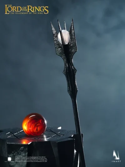 figura saruman inart detalle baculo