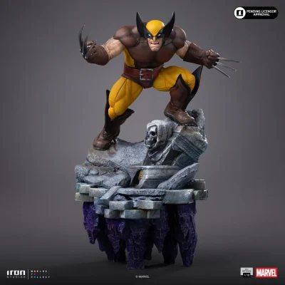 estatua wolverine infinity gauntlet iron studios
