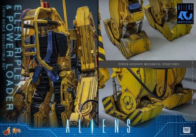 ripley y power loader aliens hot toys detalle