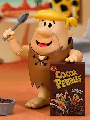 Pack 2 Figuras Pedro Picapiedra Y Pablo Mármol Con Cereales Jada Toys