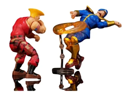 Blister 2 figuras Guile y Bison Street Fighter II 15cm