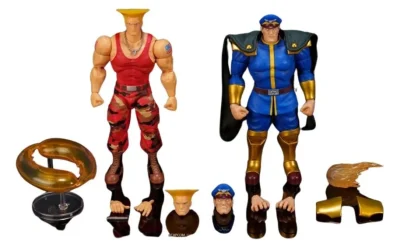 Blister 2 figuras Guile y Bison Street Fighter II 15cm