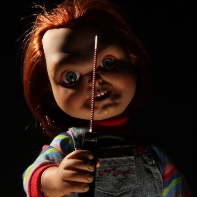 Child´s Play 3 Designer Series Talking Pizza Face Chucky 38 cm
